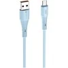 USB A į Micro USB laidas Forcell F-Energy QC3.0 2,4A 18W silikoninis 1 m C341 mėlynas