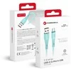 USB A į Micro USB laidas Forcell F-Energy QC3.0 2,4A 18W silikoninis 1 m C341 mėlynas