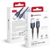 USB A į Micro USB laidas Forcell F-Energy QC3.0 2,4A 18W gradientas 1 m C351 juodas