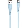 USB A į USB C laidas Forcell F-Energy QC4.0 3A 66W silikoninis 1 m C342 mėlynas