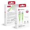 USB A į USB C laidas Forcell F-Energy QC4.0 3A 66W silikoninis 1 m C342 žalias