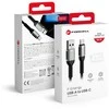USB A į USB C laidas Forcell F-Energy QC4.0 3A 66W Cafule 0,25 m C256 juodas
