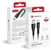 USB A į USB C laidas Forcell F-Energy QC4.0 3A 66W silikoninis 1 m C342 juodas