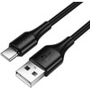 Cable USB A to USB C Hoco 3A 1 m X120 juodas