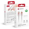 Cable USB C to Lightning Forcell F-Energy PD 3A 27W Gradient 1 m C356 baltas