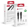 USB C - Lightning kabelis Forcell F-Energy PD 3A 27W silikoninis 1 m C346 juodas