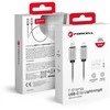 Cable USB C to Lightning Forcell F-Energy PD 3A 27W Metal 2 m C238 sidabrinis