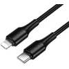 USB C - Lightning kabelis Hoco PD 27W 1 m X120 juodas