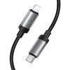 USB C - Lightning kabelis Hoco PD 27W 1 m X117 juodas