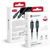 Cable USB C to USB C Forcell F-Energy QC4.0 PD 5A 100W Digital 1,2 m C277 juodas