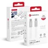 USB C į USB C laidas Forcell F-Energy QC4.0 PD 5A 100W Cafule Flat 1,2m CCFN23 baltas