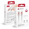 USB C į USB C laidas Forcell F-Energy QC4.0 PD 3A 60W gradientas 1 m C354 baltas