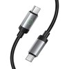 Cable USB C to USB C Hoco 3A 60W 1 m X117 juodas