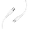 USB-C laidas į USB-C Hoco 3A 60W 1 m X120 baltas