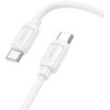 USB C į USB C laidas Hoco PD 5A 240W 1 m X115 baltas