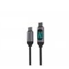 X-ONE FlowLink Running LED data cable - type C to C - 5A max 100W 1,2m juodas
