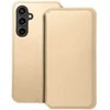 Oem DUAL POCKET Book dėklas skirtas Samsung Galaxy S23 FE aukso spalvos