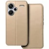 Oem DUAL POCKET Book dėklas skirtas Xiaomi Redmi Note 13 Pro Plus 5G aukso spalvos