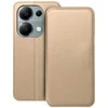 Oem DUAL POCKET Book dėklas skirtas Xiaomi Redmi Note 13 Pro 4G aukso spalvos
