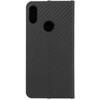Dėklas Oem Flip case for Huawei Y6 2019 Luna Book Carbon juodas