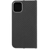 Dėklas Oem Flip case for iPhone 11 Luna Book Carbon juodas