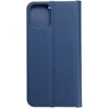 Dėklas Oem Flip case for iPhone 12 / 12 PRO Luna Book Carbon mėlynas