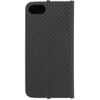 Dėklas Oem Flip case for iPhone 7 / 8 / SE 2020 / SE 2022 Luna Book Carbon juodas
