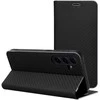 Dėklas Oem LUNA Book Carbon skirtas Samsung Galaxy A05s juodos spalvos