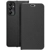 Dėklas Oem LUNA Book Carbon skirtas Samsung Galaxy A05s juodos spalvos