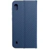 Dėklas Oem LUNA Book Carbon skirtas Samsung Galaxy A10 mėlynos spalvos