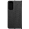 Dėklas Oem LUNA Book Carbon skirtas Samsung Galaxy A25 5G juodos spalvos
