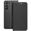 Dėklas Oem LUNA Book Carbon skirtas Samsung Galaxy A34 5G juodos spalvos