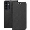 Dėklas Oem LUNA Book Carbon skirtas Samsung Galaxy A35 5G juodos spalvos