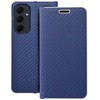 Dėklas Oem LUNA Book Carbon skirtas Samsung Galaxy A35 5G mėlynos spalvos