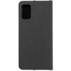Dėklas Oem LUNA Book Carbon skirtas Samsung Galaxy A41 juodos spalvos