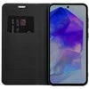 Dėklas Oem LUNA Book Carbon skirtas Samsung Galaxy A55 5G juodos spalvos