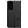 Dėklas Oem LUNA Book Carbon skirtas Samsung Galaxy A55 5G juodos spalvos