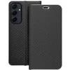 Dėklas Oem LUNA Book Carbon skirtas Samsung Galaxy A55 5G juodos spalvos