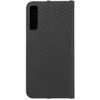 Dėklas Oem LUNA Book Carbon skirtas Samsung Galaxy A7 2018 juodos spalvos