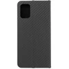 Dėklas Oem LUNA Book Carbon skirtas Samsung Galaxy A71 juodos spalvos