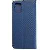 Dėklas Oem LUNA Book Carbon skirtas Samsung Galaxy A71 mėlynos spalvos