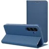 Dėklas Forcell Oem LUNA Book Carbon skirtas Samsung Galaxy S20 FE / S20 FE 5G mėlynos spalvos