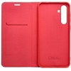 Dėklas Oem LUNA Book Carbon skirtas Samsung Galaxy S21 FE raudonas