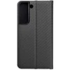 Dėklas Forcell Oem LUNA Book Carbon skirtas Samsung Galaxy S22 juodos spalvos