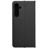 Dėklas Oem LUNA Book Carbon skirtas Samsung Galaxy S23 FE juodos spalvos