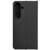 Dėklas Oem LUNA Book Carbon skirtas Samsung Galaxy S24 juodos spalvos
