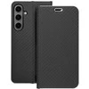Dėklas Oem LUNA Book Carbon skirtas Samsung Galaxy S24 Plus juodos spalvos