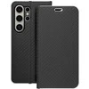 Dėklas Oem LUNA Book Carbon skirtas Samsung Galaxy S24 Ultra juodos spalvos
