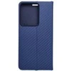 Dėklas Oem LUNA Book Carbon skirtas Xiaomi Redmi Note 13 Pro 4G / POCO M6 Pro 4G mėlynos spalvos