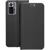 Dėklas Forcell Oem LUNA Book Carbon for Xiaomi Redmi Note 10 Pro juodos spalvos